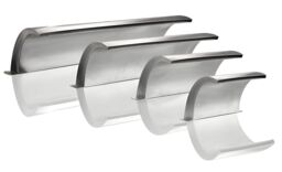 Primrose Stainless Steel Waterfall Blade Cascade Wide Arc Pond Water Fall 30cm in Metallic Silver - thumbnail 6