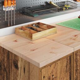 Berkfield Home Garage Storage Cabinet Old Wood 30x51x85 cm Solid Wood Pine in Brown - Size: 30 x 51 x 85 cm - thumbnail 4