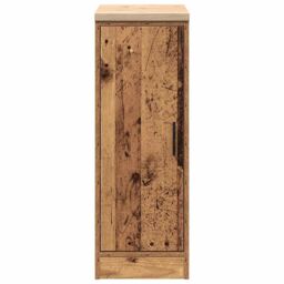 Berkfield Home Garage Storage Cabinet Old Wood 30x51x85 cm Solid Wood Pine in Brown - Size: 30 x 51 x 85 cm - thumbnail 6