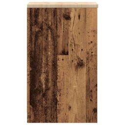 Berkfield Home Garage Storage Cabinet Old Wood 30x51x85 cm Solid Wood Pine in Brown - Size: 30 x 51 x 85 cm - thumbnail 7