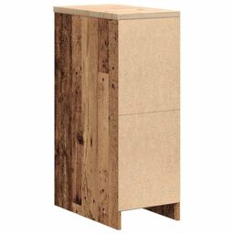 Berkfield Home Garage Storage Cabinet Old Wood 30x51x85 cm Solid Wood Pine in Brown - Size: 30 x 51 x 85 cm - thumbnail 8