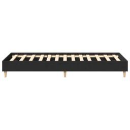 Berkfield Home Bed Frame No Mattress Black 90x190 cm Single Engineered Wood - thumbnail 6
