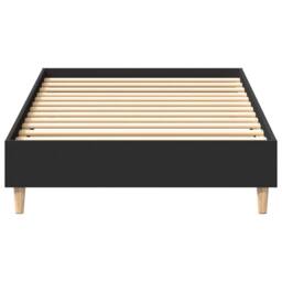 Berkfield Home Bed Frame No Mattress Black 90x190 cm Single Engineered Wood - thumbnail 5