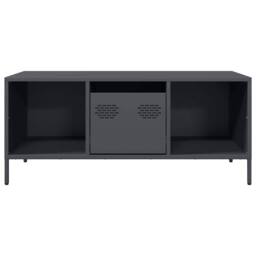 Berkfield Home Coffee Table Anthracite 101.5x50x43.5 cm Cold-rolled Steel in Dark Grey - thumbnail 4