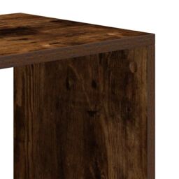 Berkfield Home Book Cabinet Smoked Oak 66x31x112 cm Engineered Wood - Size: 66 x 31 x 112 cm - thumbnail 7