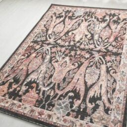 The Rug Shop UK Black Traditional Abstract Polypropylene Easy To Clean Rug - Size: 200 cm x 290 cm - thumbnail 2