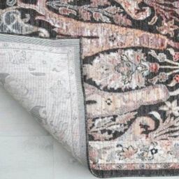 The Rug Shop UK Black Traditional Abstract Polypropylene Easy To Clean Rug - Size: 200 cm x 290 cm - thumbnail 5