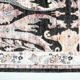 The Rug Shop UK Black Traditional Abstract Polypropylene Easy To Clean Rug - Size: 200 cm x 290 cm - thumbnail 4