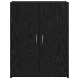 Berkfield Home Office Cabinet - Black Oak, 60 x 32 x 77.5 cm, Engineered Wood - Size: 60 x 32 x 77.5 cm - thumbnail 6