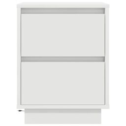 Berkfield Home Bedside Cabinets with LED Lights¬†2 pcs White 38x34x50 cm - Size: 38 x 34 x 50 cm - thumbnail 9