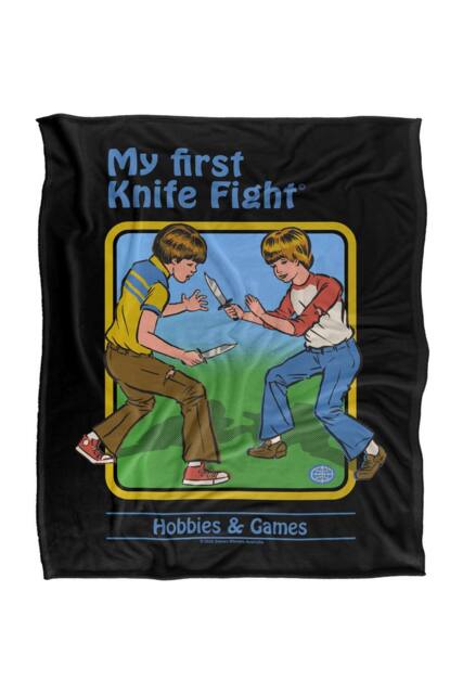 Steven Rhodes My First Knife Fight Silky Super Soft Throw Blanket - Size: Large - image 1