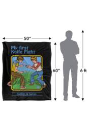 Steven Rhodes My First Knife Fight Silky Super Soft Throw Blanket - Size: Large - thumbnail 3