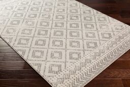 Livabliss Sunderland-Global Grey White Boho Living Dining Bedroom Rug in Light Grey - Size: 200 cm x 275 cm - thumbnail 6