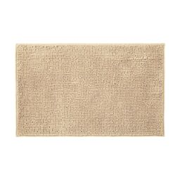 Allure Bath Fashions Chenille Bobble Bath Mat 60 x 90cm - Super Soft Microfibre & Non-Slip in Beige - Size: 60 x 90 cm - thumbnail 1