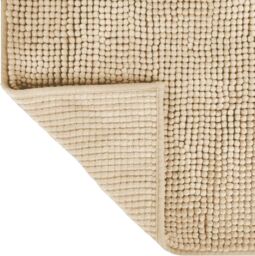 Allure Bath Fashions Chenille Bobble Bath Mat 60 x 90cm - Super Soft Microfibre & Non-Slip in Beige - Size: 60 x 90 cm - thumbnail 4