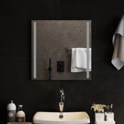 Berkfield Home LED Bathroom Mirror 50x50 cm in Clear - thumbnail 3