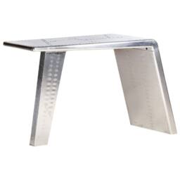 Berkfield Home Aviator Desk Silver 112x50x76 cm Metal - Size: 112 x 50 x 76 cm