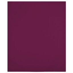 Berkfield Home Jersey Fitted Sheets 2 pcs Bordeaux 90x200 cm Cotton in Red