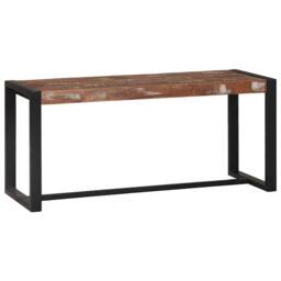 Berkfield Home Bench Multicolour Solid Reclaimed Wood 100 x 35 x 45 cm - thumbnail 2