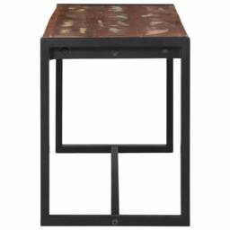 Berkfield Home Bench Multicolour Solid Reclaimed Wood 100 x 35 x 45 cm - thumbnail 5