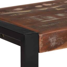 Berkfield Home Bench Multicolour Solid Reclaimed Wood 100 x 35 x 45 cm - thumbnail 6