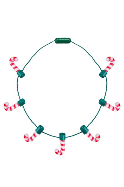 VFM e-Store Christmas Necklace Light Up Candy Cane One Size in Red - image 1