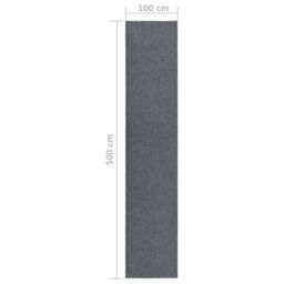 Berkfield Home Dirt Trapper Carpet Runner 100x500 cm Grey - Size: 100 cm diameter - thumbnail 6