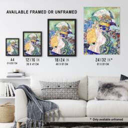 "Artery8 Baby Cradle Painting Nursery Vintage Wall Art Print Gustav Klimt - Size: W12"" x H16""" - thumbnail 3