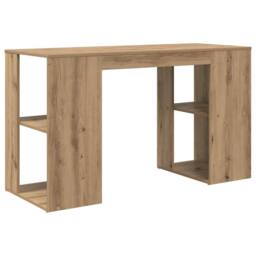 Berkfield Home Artisan Oak Writing Desk Artisan oak Engineered wood Standard in Brown - thumbnail 7