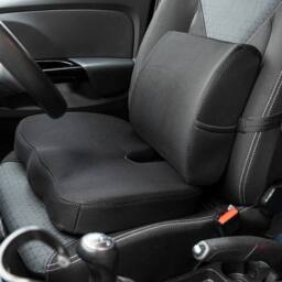 SPETLEK Back Support Seat Lumbar Cushion in Black - thumbnail 5