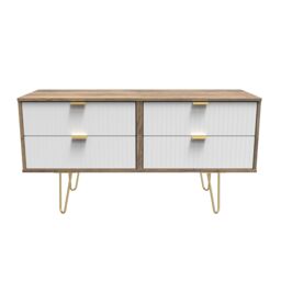 Ready Assembled 2 U Bexley 4 Drawer Bed Box (Ready Assembled) - Size: Small