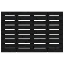 Berkfield Home Wall Headboard Black 96x3x63 cm Solid Wood Pine - Size: 96 x 3 x 63 cm - thumbnail 4