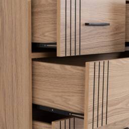 Seconique Tessa 3+2 Drawer Chest - Natural Oak Effect in Light Oak - thumbnail 7