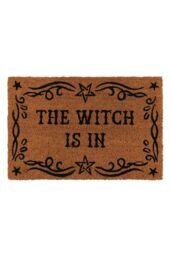 KDMD Natural The Witch Is In Doormat in Brown - Size: 40 cm x 60 cm - thumbnail 1