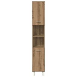 Berkfield Home 3 Piece Bathroom Furniture Set Artisan Oak Engineered Wood in Brown - thumbnail 5
