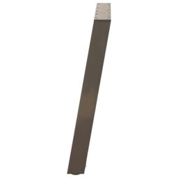 Berkfield Home vidXL Dining Table Legs U-Shaped 2 pcs Natural Steel 70x(72-73) cm Steel in Brown - thumbnail 6