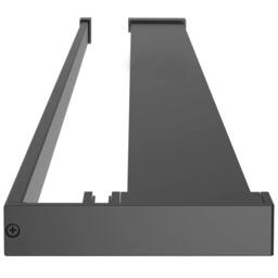 Berkfield Home Shower Shelf for Walk-in Shower Wall Black 90 cm Aluminium - thumbnail 4