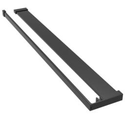 Berkfield Home Shower Shelf for Walk-in Shower Wall Black 90 cm Aluminium - thumbnail 2