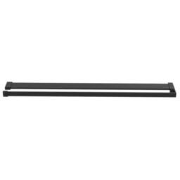 Berkfield Home Shower Shelf for Walk-in Shower Wall Black 90 cm Aluminium - thumbnail 3