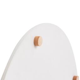 Wyld and Coco 48cm Side Table White Sintered Stone Top Black Metal Base Gold - thumbnail 6