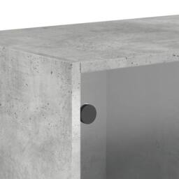 Berkfield Home Wall Cabinet with Glass Doors Concrete Grey 68.5x37x35 cm - thumbnail 9