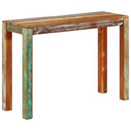 Berkfield Home Table Console Table 110x35x76 cm Solid Reclaimed Wood - Size: 110 x 35 x 76 cm - thumbnail 9