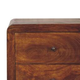 Wyld Haus Tropea Mango Wood Tallboy Storage Cabinet in Brown - thumbnail 5