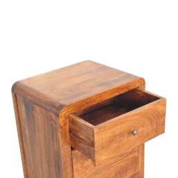 Wyld Haus Tropea Mango Wood Tallboy Storage Cabinet in Brown - thumbnail 7