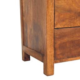 Wyld Haus Tropea Mango Wood Tallboy Storage Cabinet in Brown - thumbnail 8