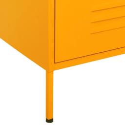Berkfield Home Chest of Drawers Mustard Yellow 80x35x101.5 cm Steel - thumbnail 7