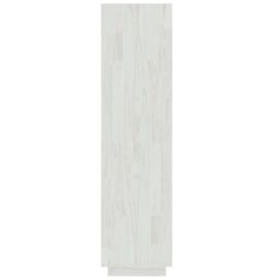 Berkfield Home Book Cabinet/Room Divider White 60x35x135 cm Solid Pinewood - Size: 60 x 35 x 135 cm - thumbnail 6