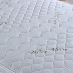 Bedmaster Aloe Vera Pocket Sprung Memory Foam Mattress in White - Size: Small Double - thumbnail 2
