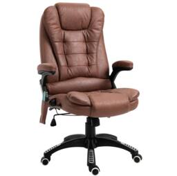 STILVORA Massage Recliner Chair with Heating & 6 Massage Points in Brown - thumbnail 3