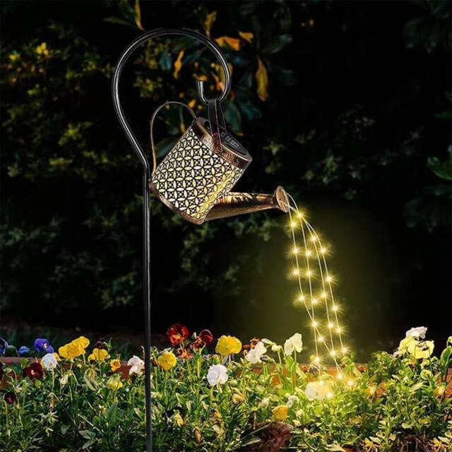 Obasyhig Solar Hollow Watering Can Ground Stake Light - Style 7 - image 1